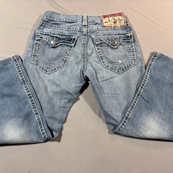 HOT AUTHENTIC USA Men's TRUE RELIGION 859 RICKY SUPER T STRAIGHT Jeans 34 - Picture 2 of 16